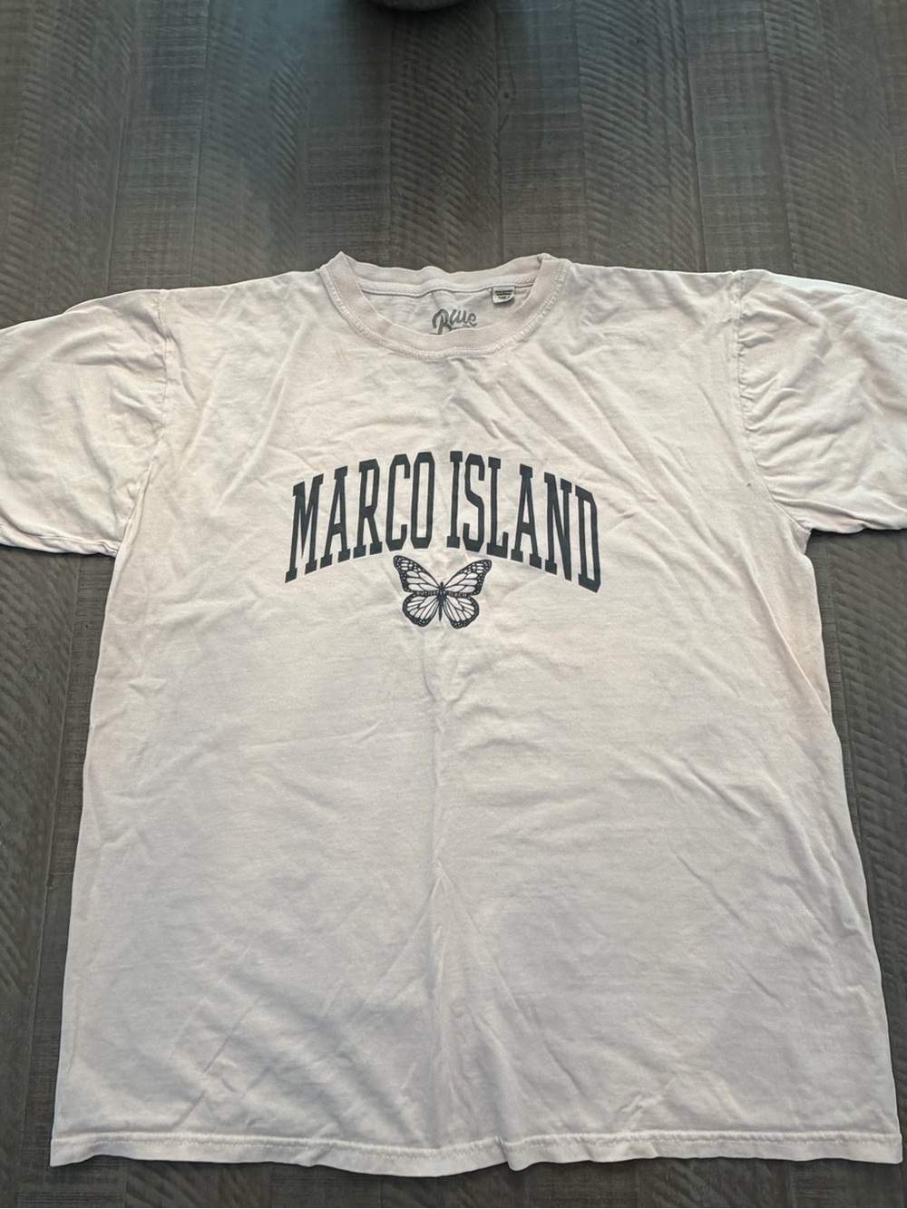 Marco Island pale Pink Graphic Tee with Butterfly